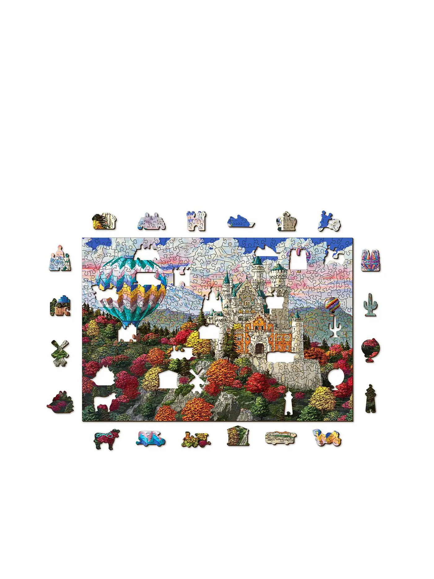 WOODEN CITY | Puzzle - The Neuschwanstein Castle – 505 Teile | 